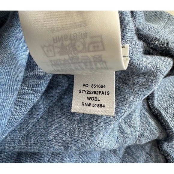 Patagonia Quilt Snap T Pullover Womens Medium Wavy Blue Cotton Cozy Layer 25282 - Picture 9 of 10